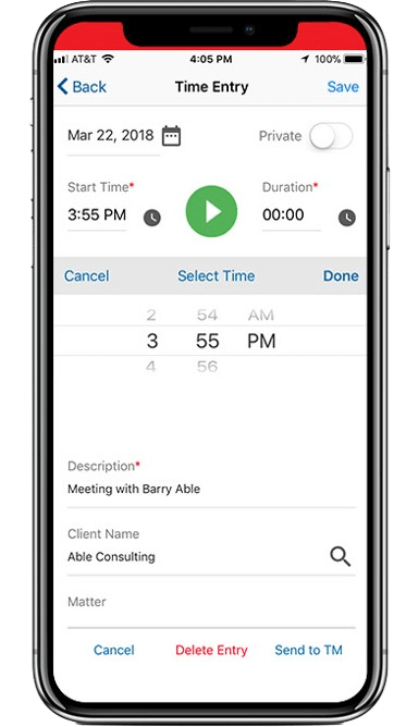 Time Matters Mobile App